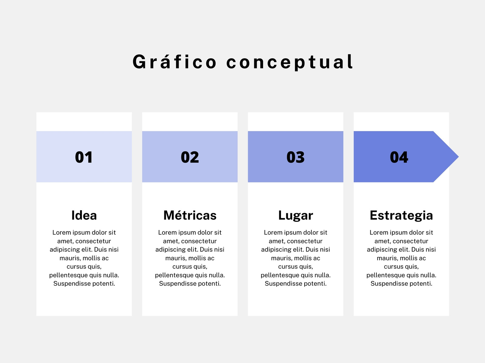 Gráfico Conceptos empresa Profesional Azul