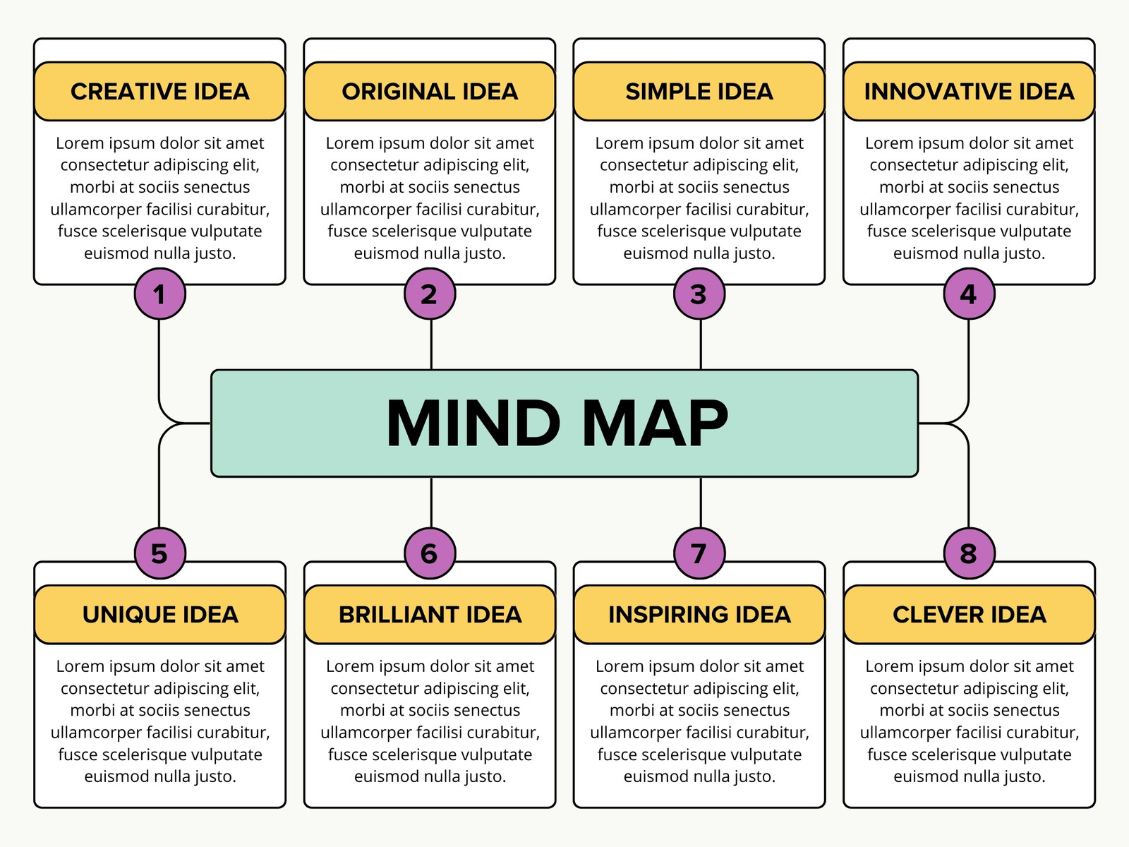 Colorful Creative Mind Map Graph