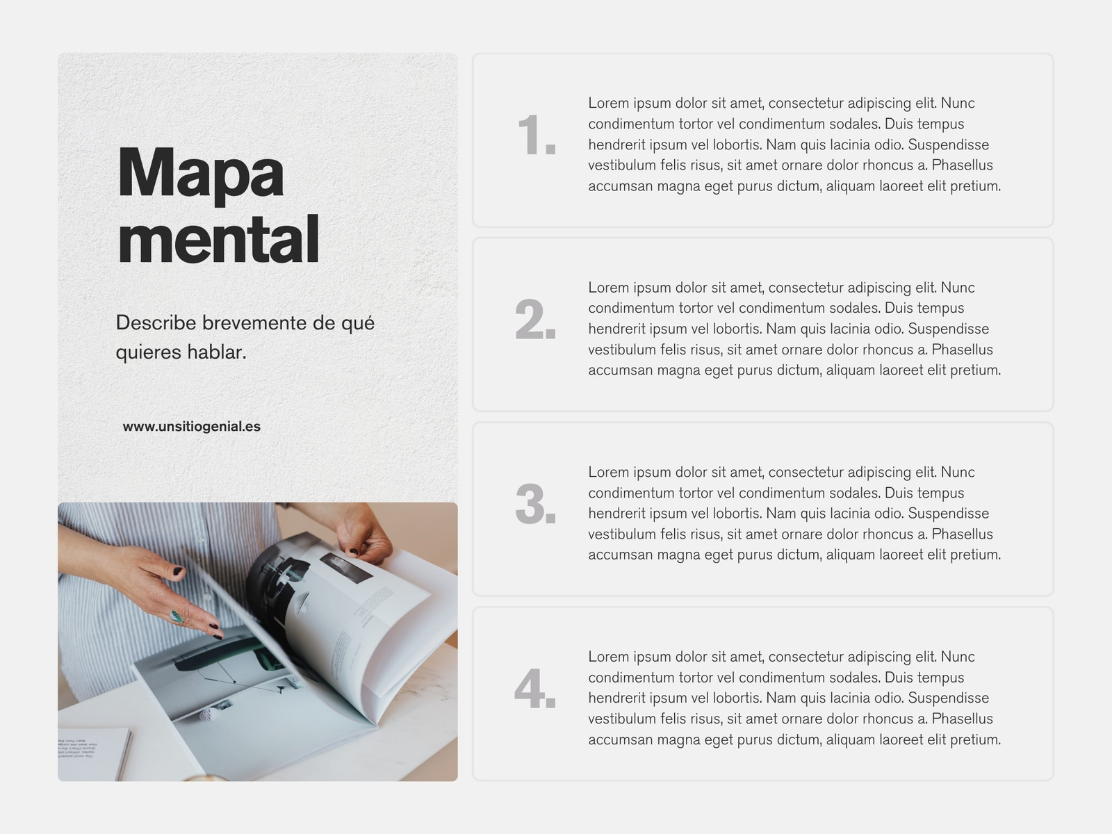 Gráfico mapa conceptual minimalista moderno estético gris negro blanco