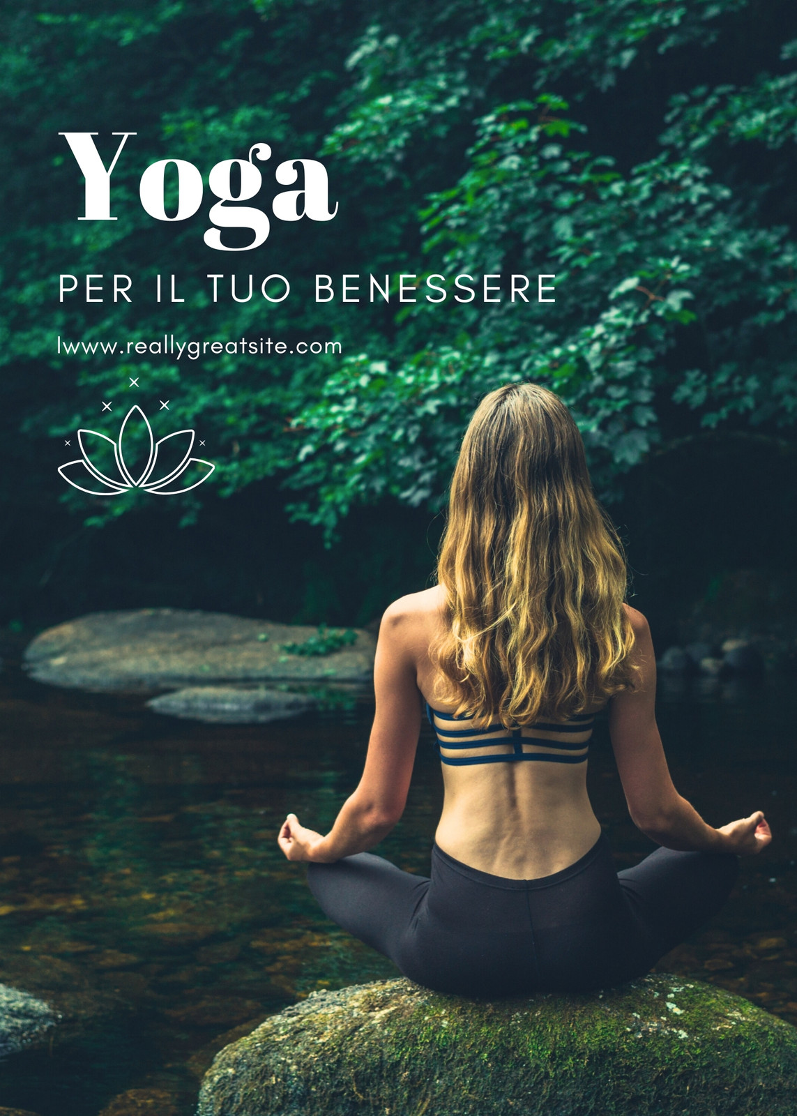 Verde Bianco Fotografico Semplice Yoga Meditazione Poster Verde Bianco Fotografico Semplice Yoga Meditazione Poster