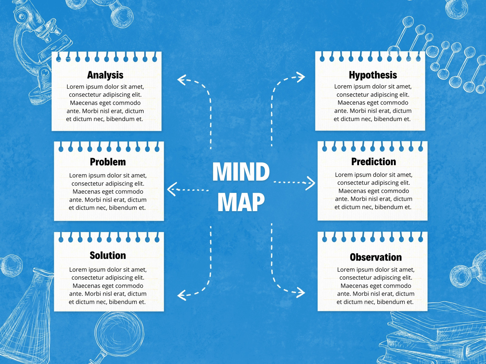 Blue Doodle Notes Mind Map Graph