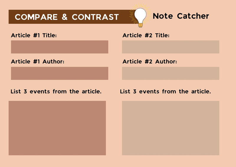 Compare And Contrast Template Canva