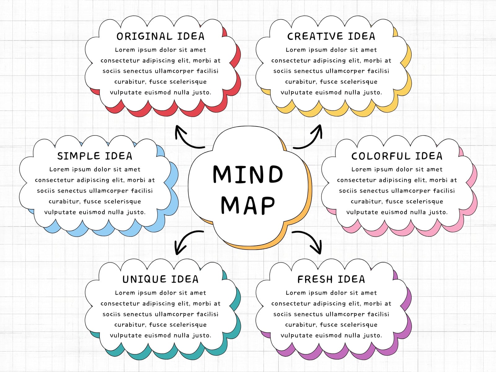 Colorful Creative Mind Map Graph