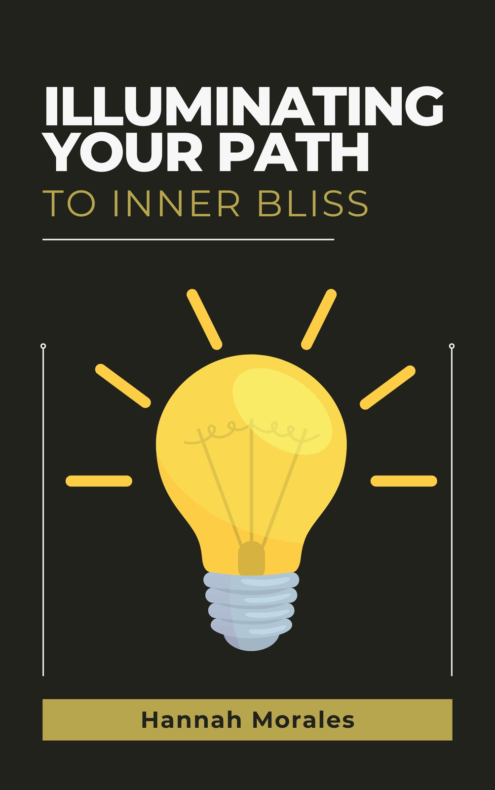 Black Yellow Simple Self Help Book Cover