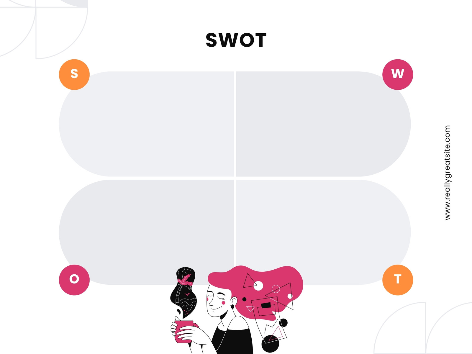 White Minimalist Analysis SWOT