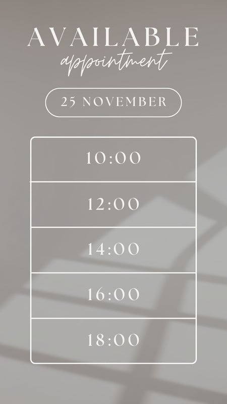 Free and customizable appointment templates
