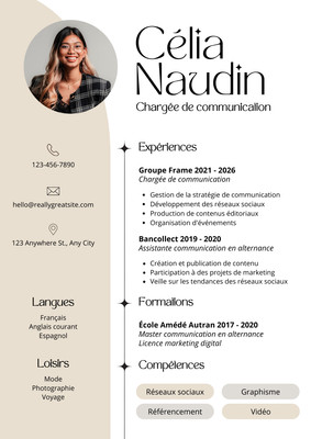 CV Designer Faire Un CV Gratuitement En Ligne Canva