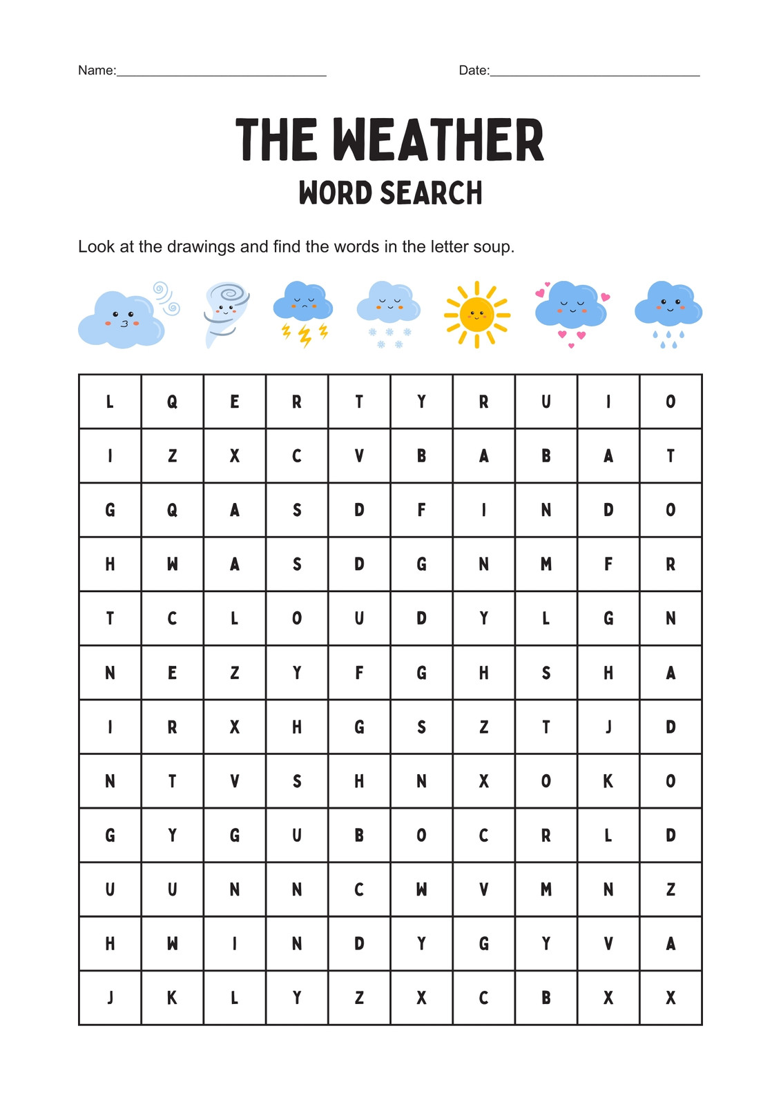 Page 9 - Free and customizable weather templates