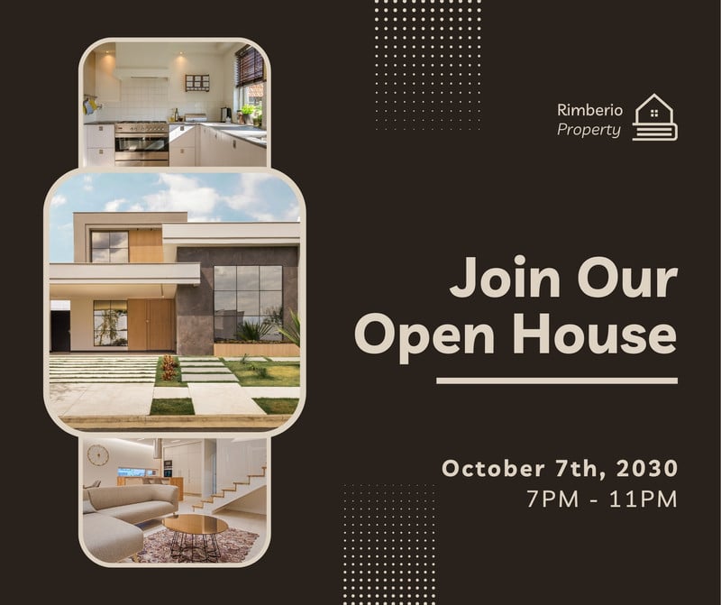 Free open house event design collection | Canva
