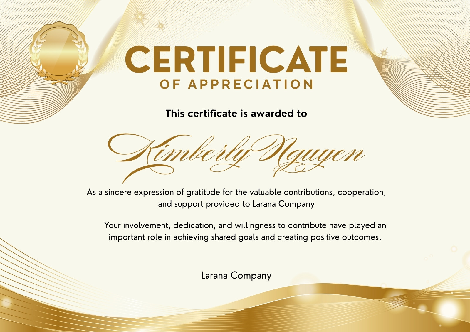 Appreciation Report Example Page 17 - Free and customizable appreciation templates