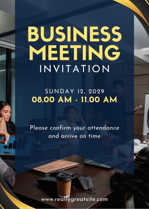 Page 2 - Free to edit business meeting invitation templates | Canva
