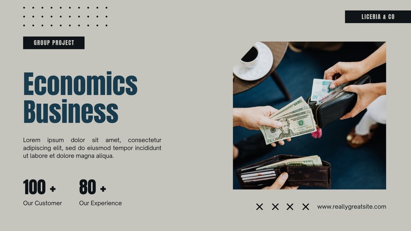 Free and customizable economics templates