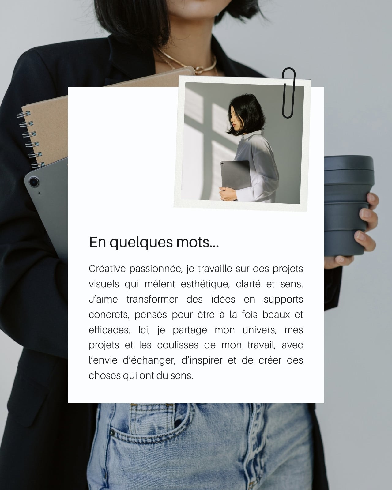 Publication Instagram Présentation À Propos Moderne Minimaliste