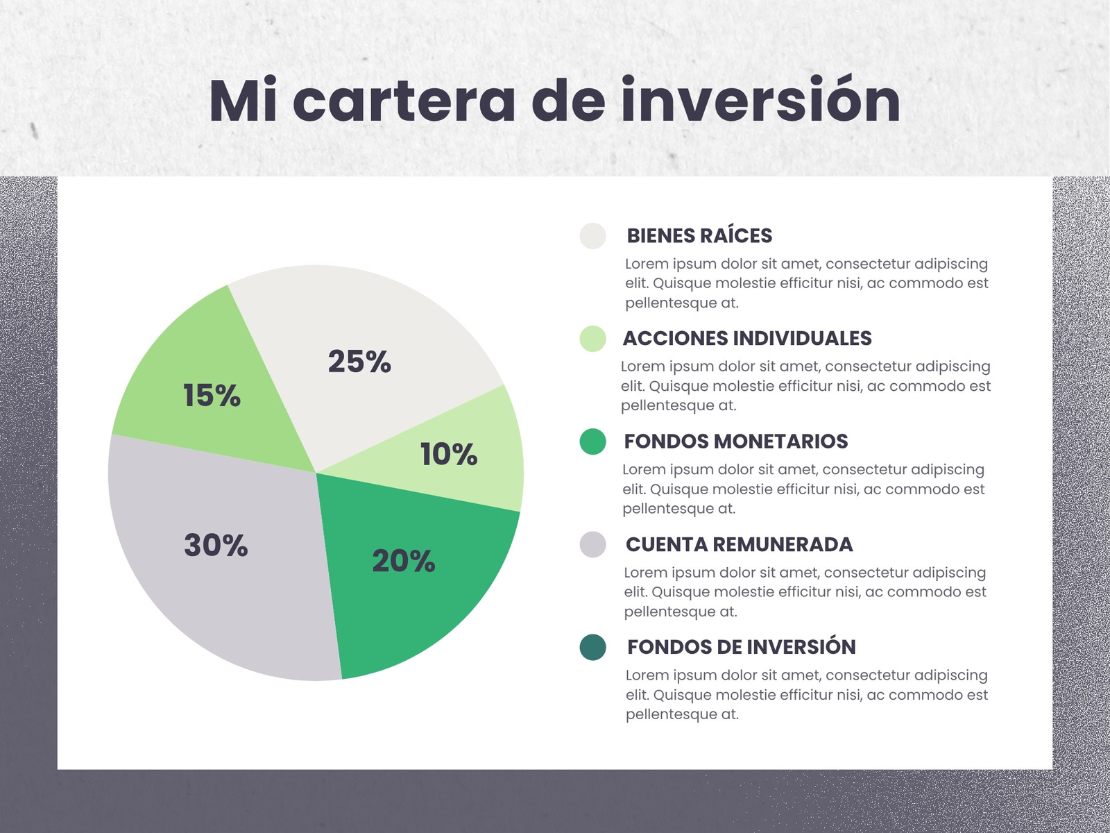 Gráfico Circular Corporativo Profesional Verde Azul