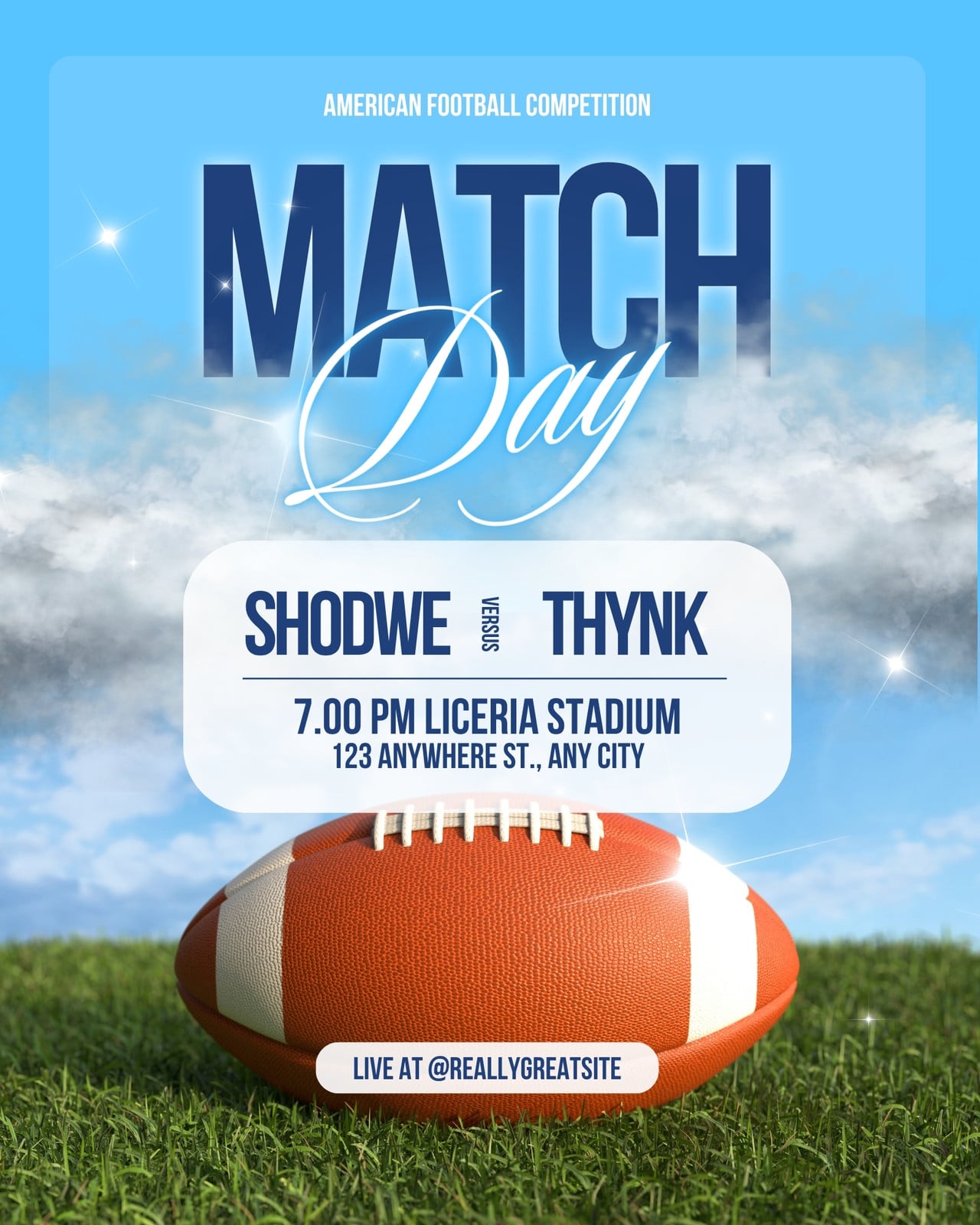 Page 2 - Free and customizable game day templates