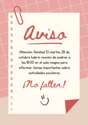 Note Informativa Model Plantillas de nota informativa | Canva