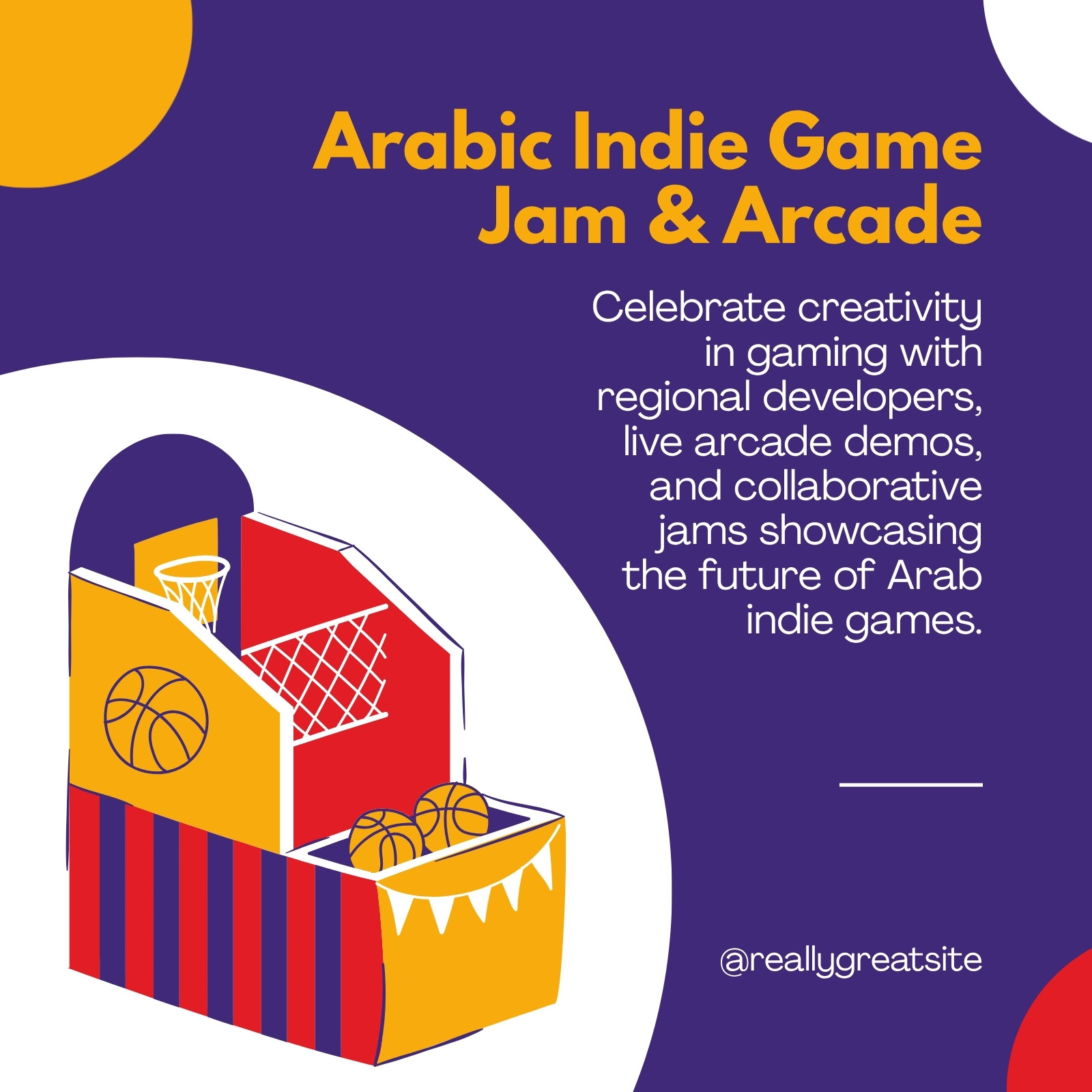 Free and customizable arcade templates