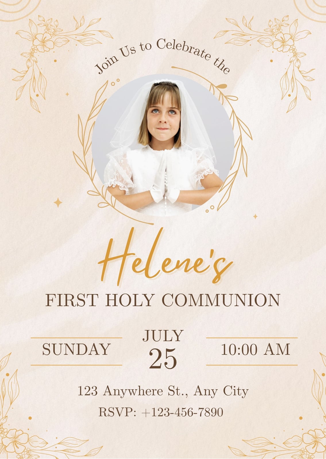 japanese flesh and blood cards First Holy Communion Invitation Editable Template, Printable Religious Invitation for Boys, Minimalist Communion Invites Instant Download main image 0