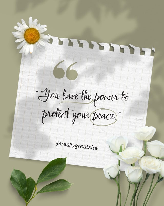 Free and customizable peace templates