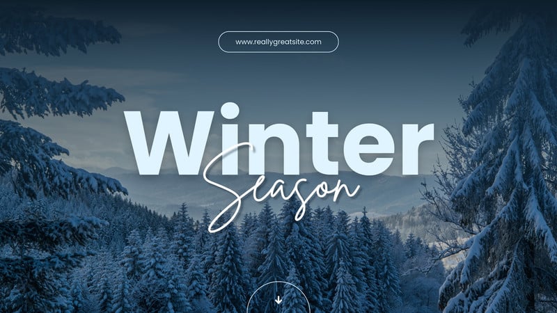 Free and customizable winter templates