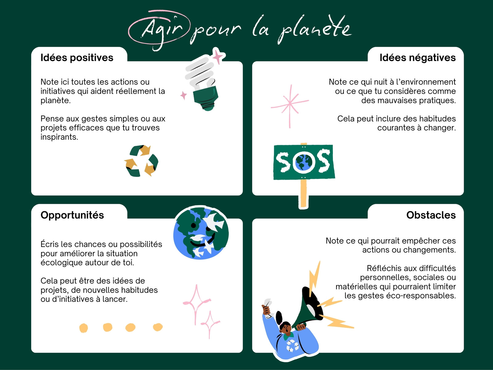 Sciences Environnement Débat Idées Graphique Vert Illustré