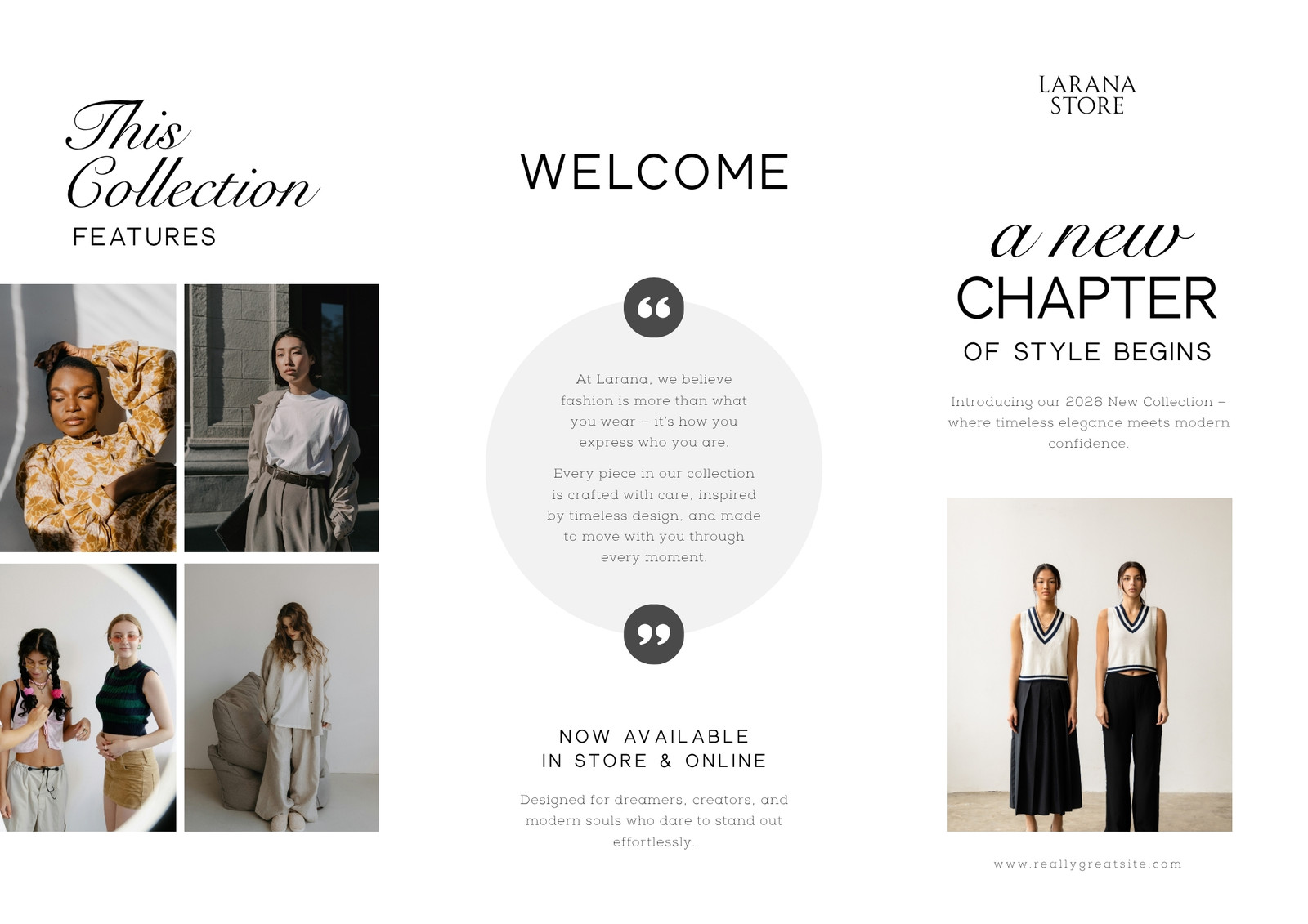 dress brochure design Clothing Designer Brochure Templates