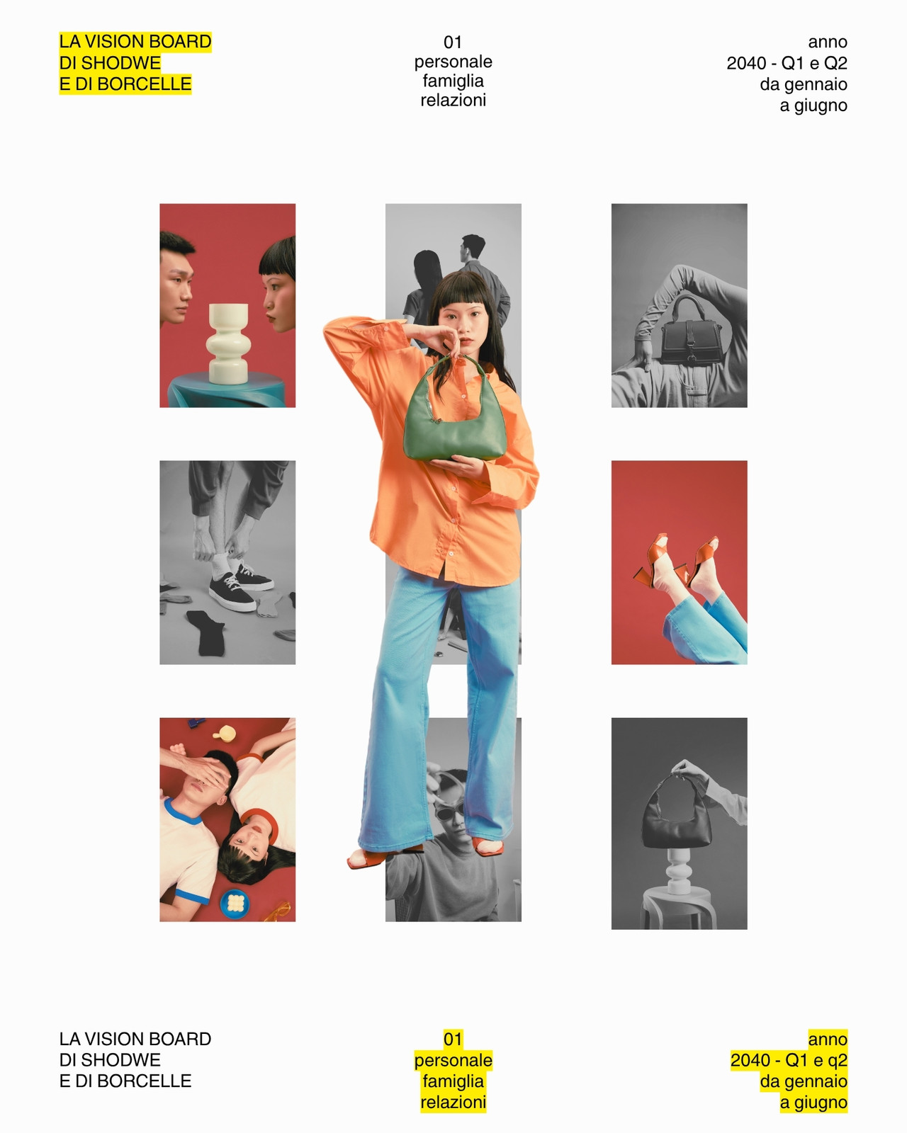 Post Instagram Vision Board Verticale Minimal Semplice Pulito Elegante Editoriale