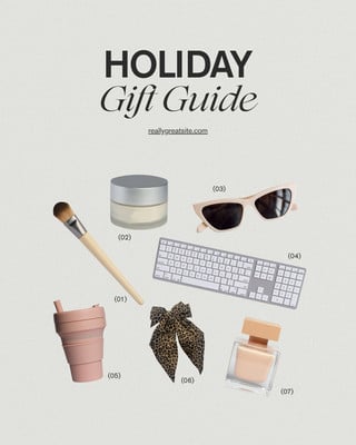 Free and customizable gift guide templates