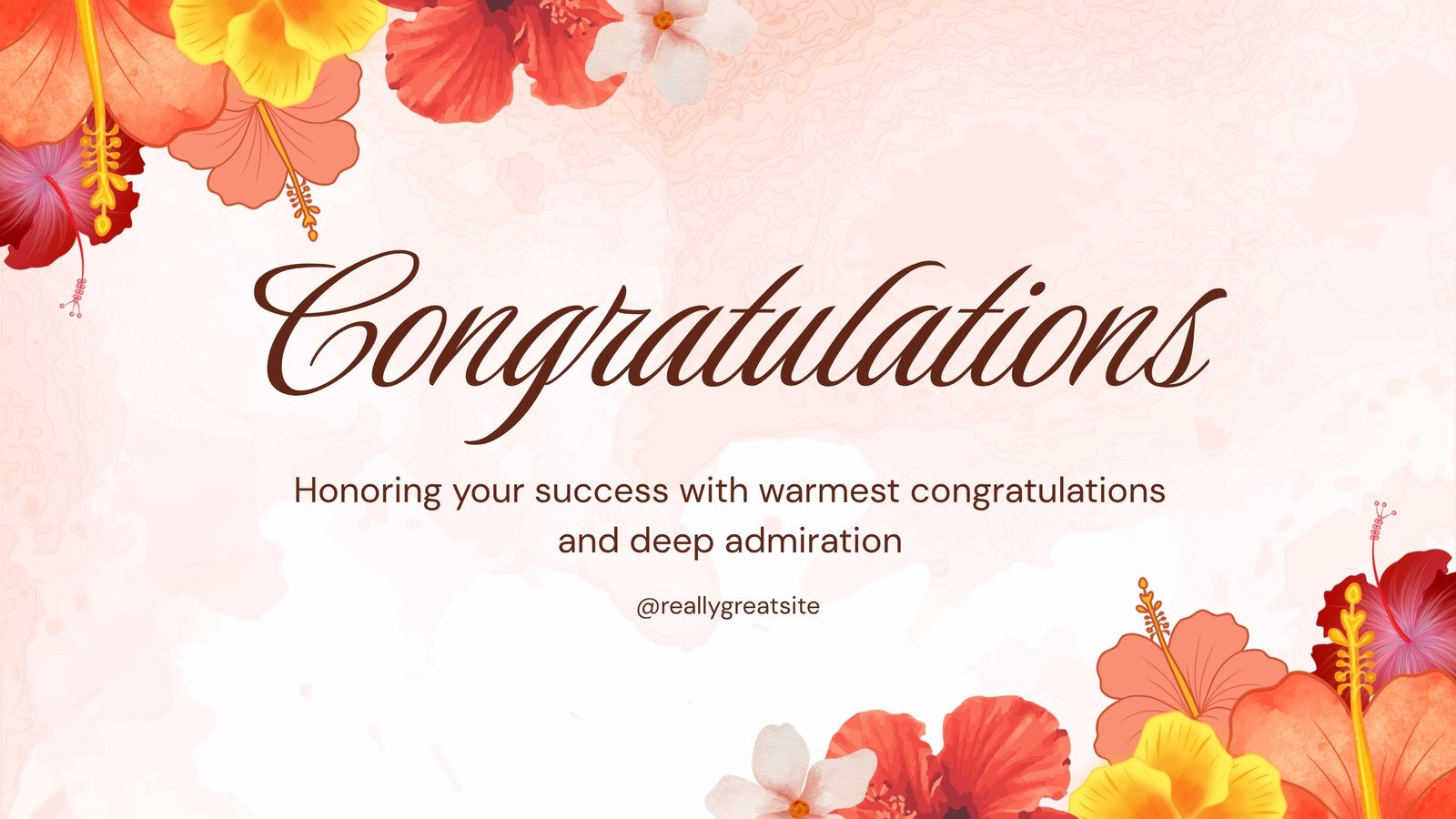 Pink Watercolor Congratulations Group Greeting Card