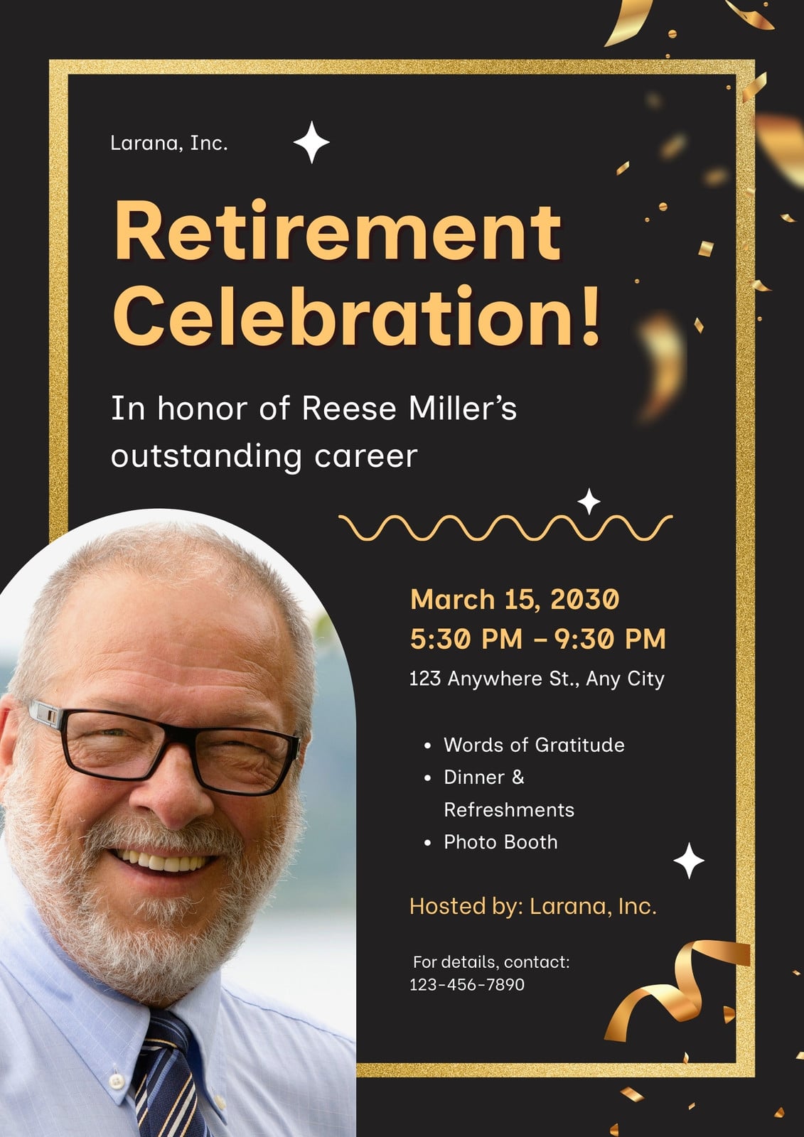 Page 8 - Free and customizable retirement templates