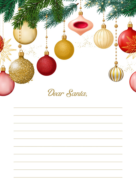 Page 4 - Free and customizable Christmas letter templates | Canva