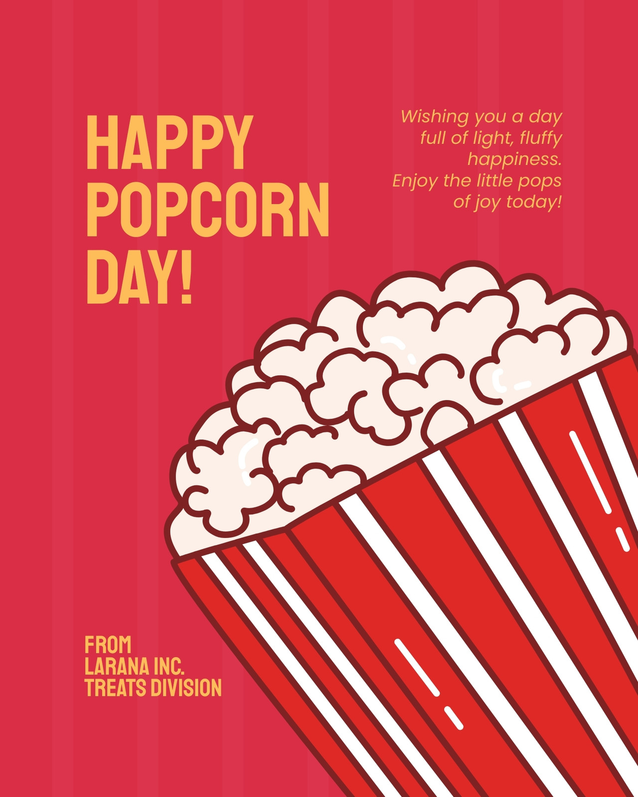 Free and customizable popcorn templates