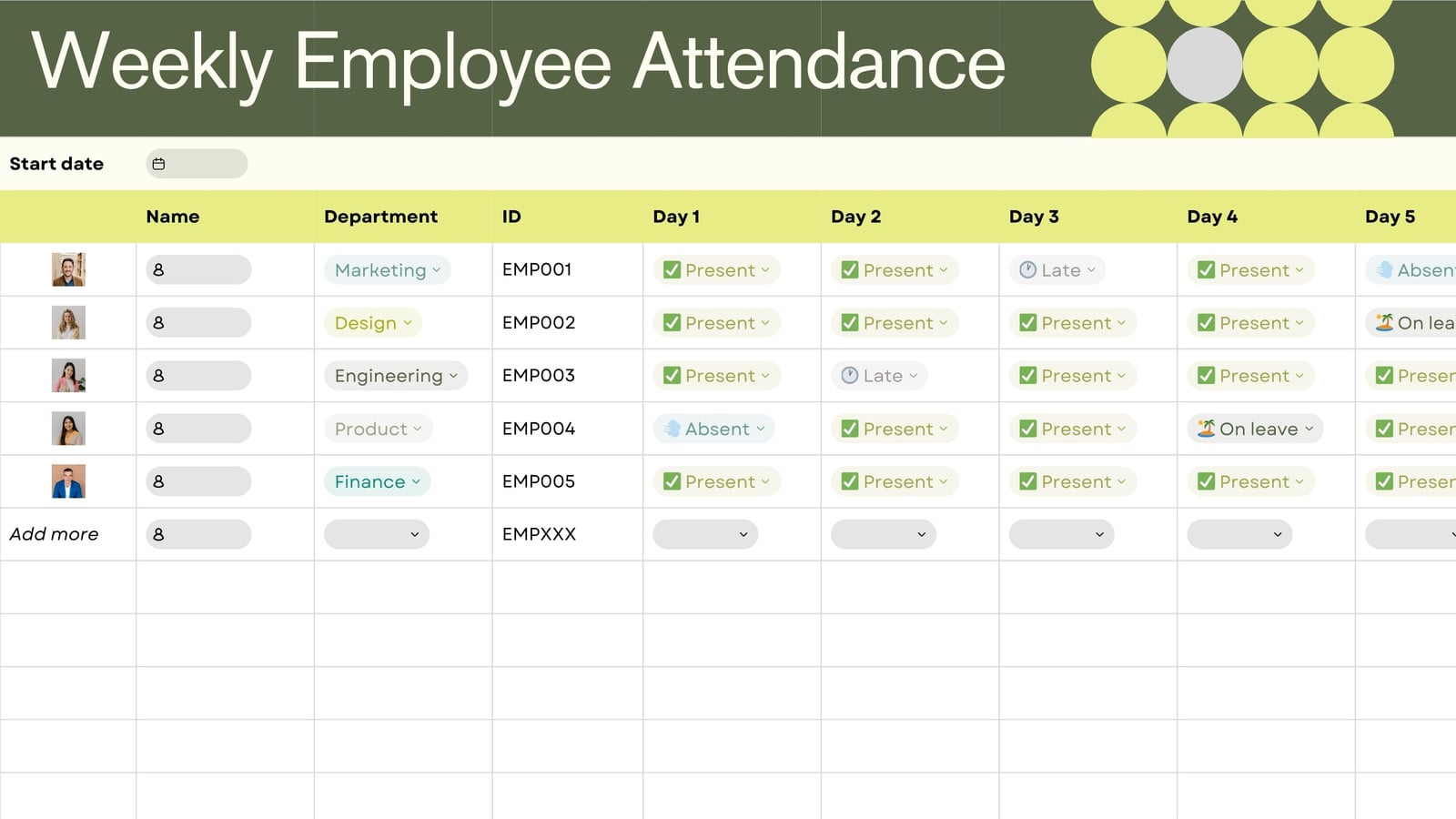 Customize 15+ Attendance Sheets Templates Online - Canva