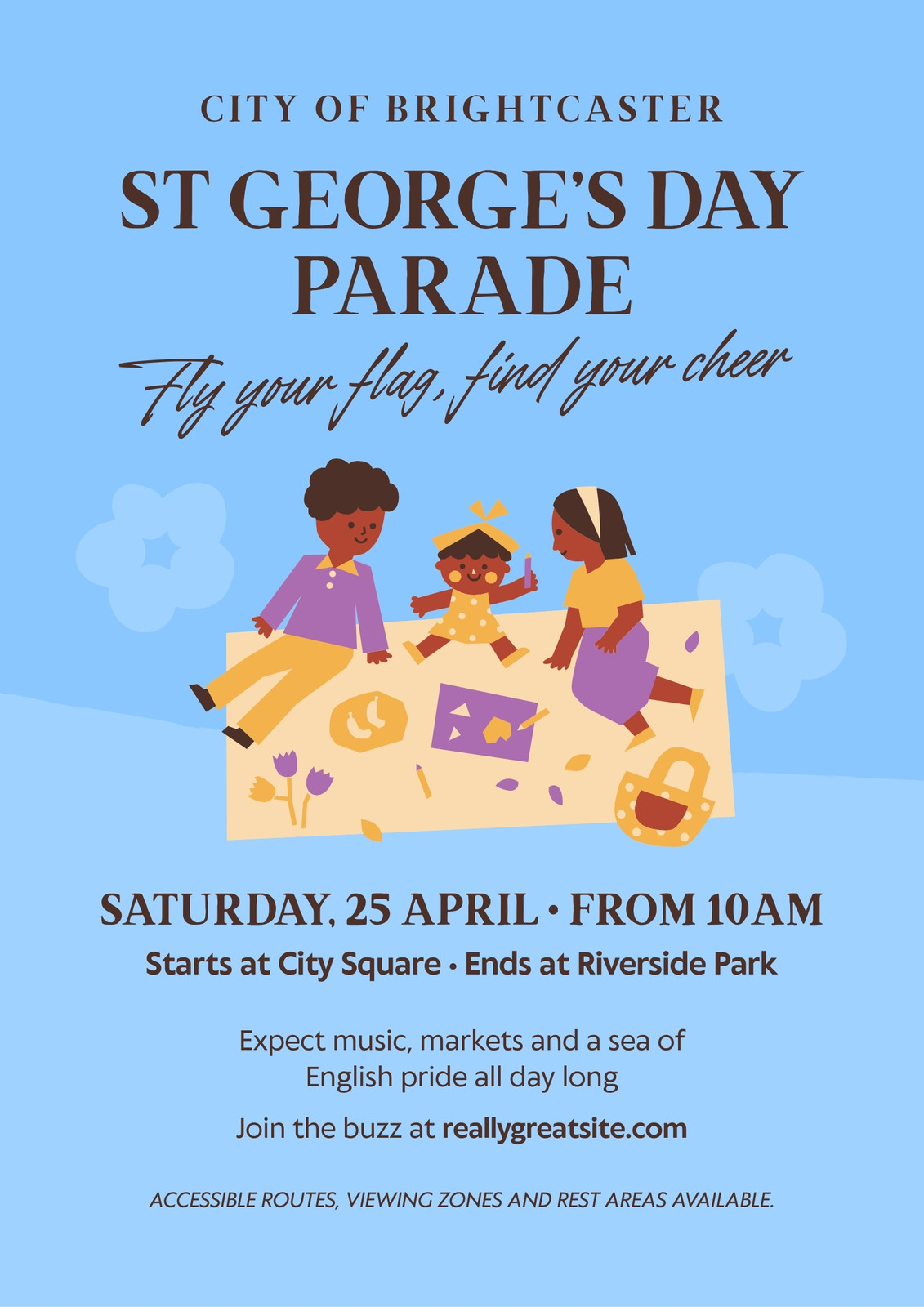Free St George’s Day poster templates to customise | Canva