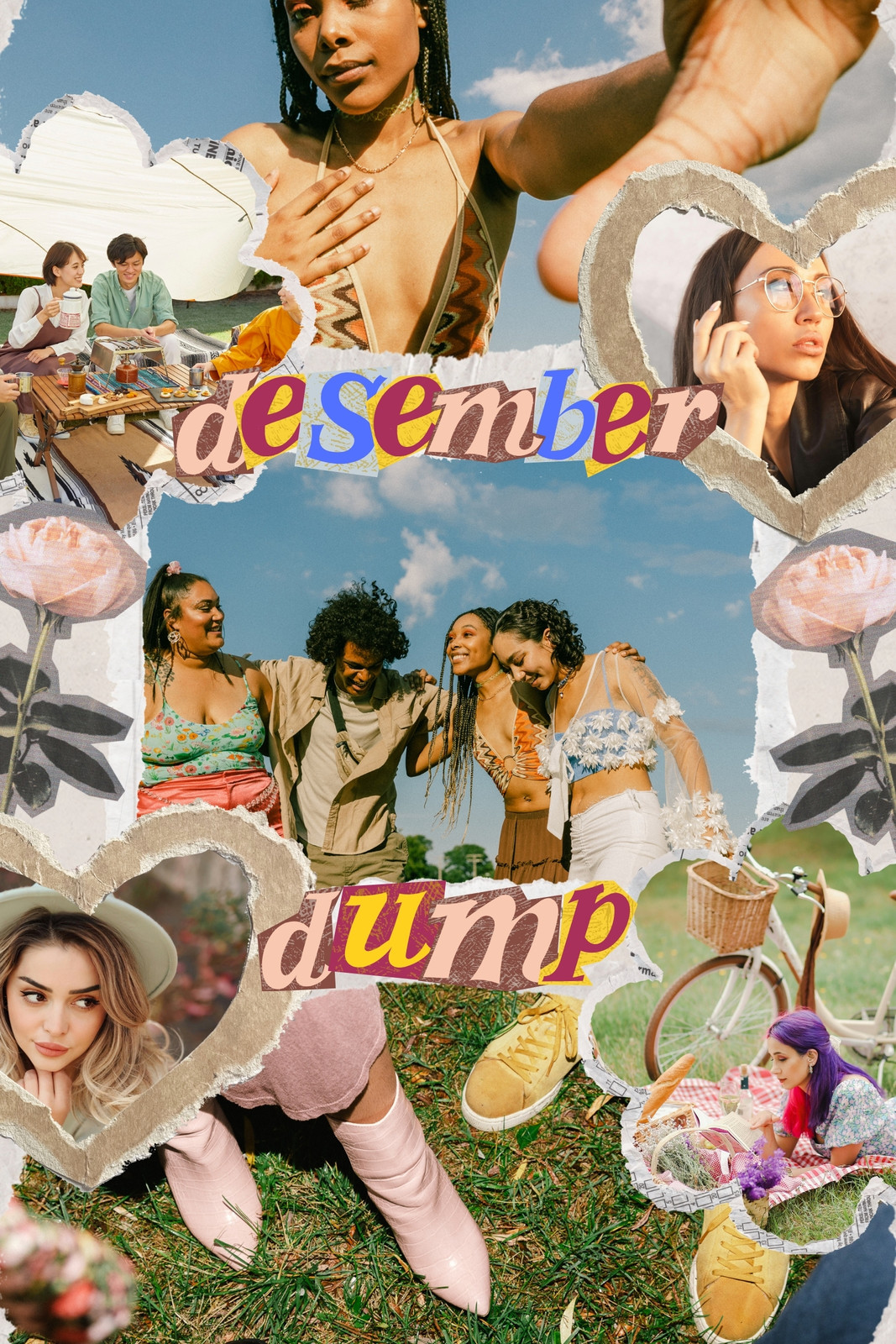 Warna-warni Kolase Photo Dump Photo Collage