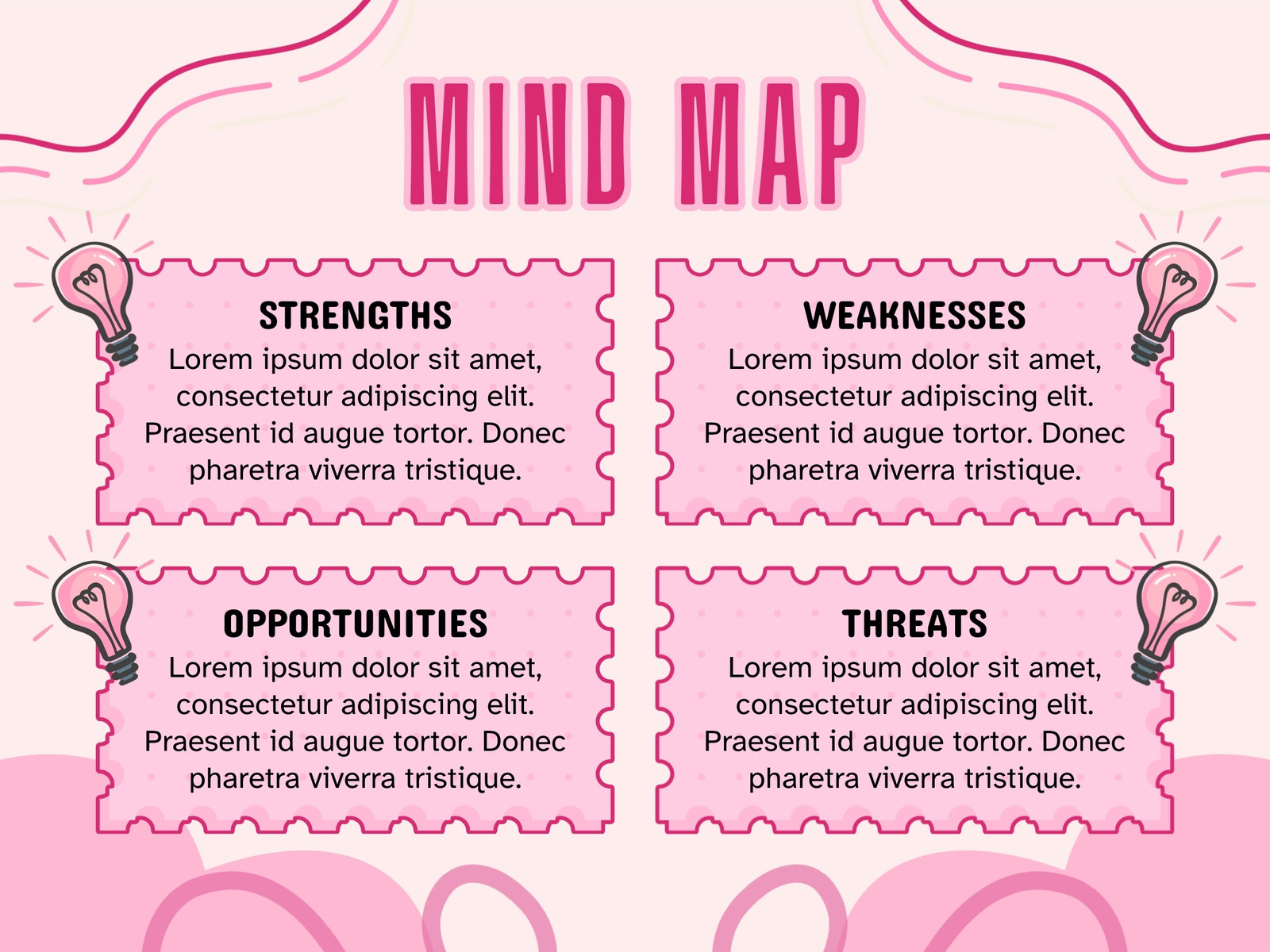 Pink Creative Playful Cute Mind Map Graph