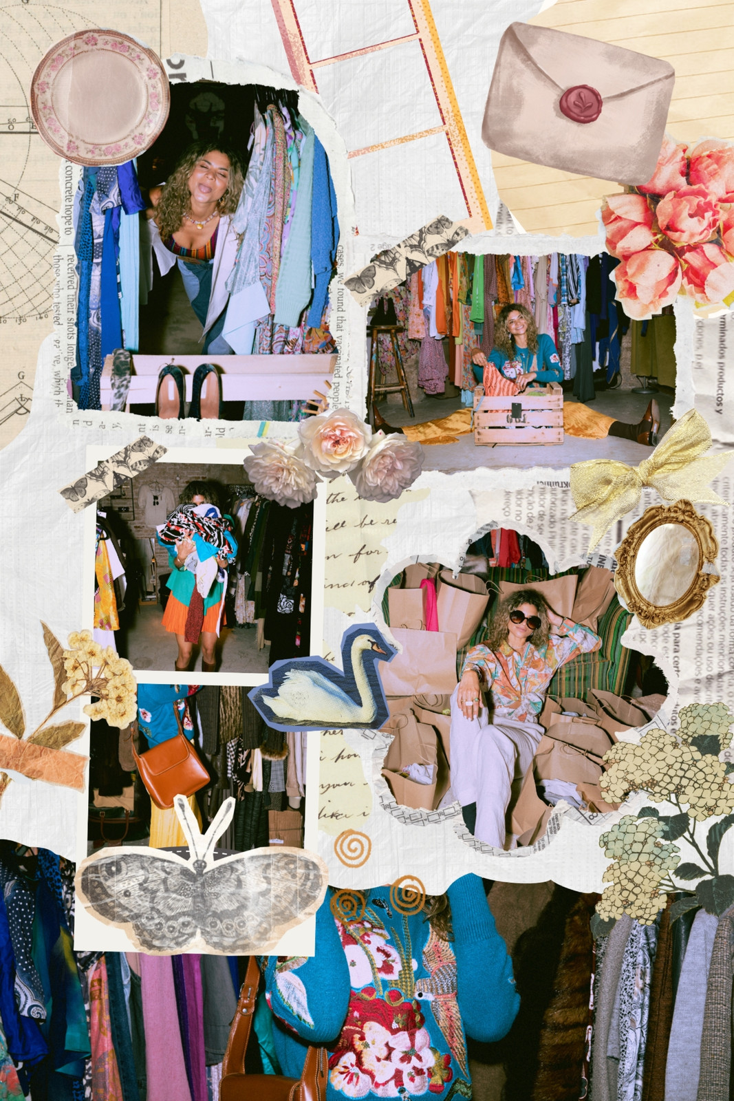 Krem Minimalis Kegiatan Photo Collage