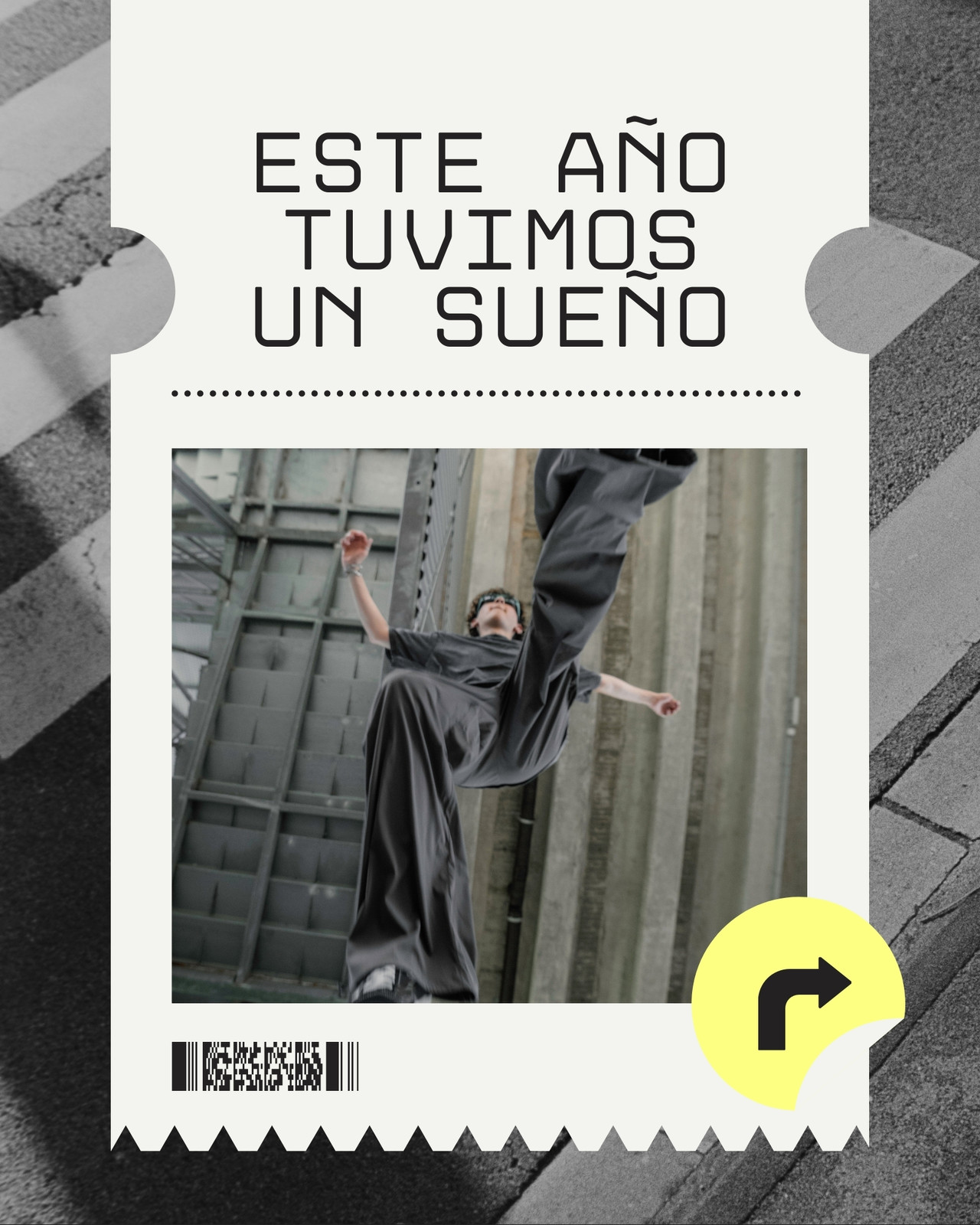 Carrusel de Instagram de fin de año sobre las metas que logramos este año análogo en blanco