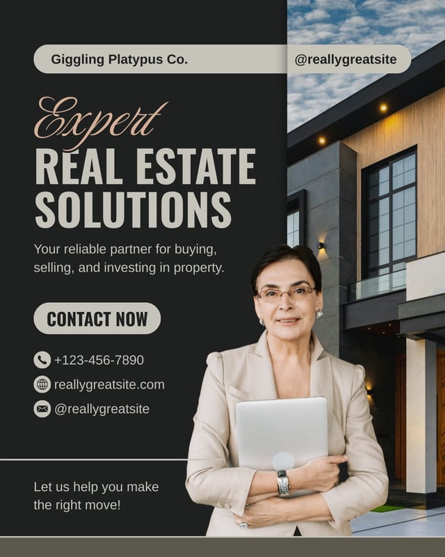 Agent Facebook Post Free and customizable agent templates