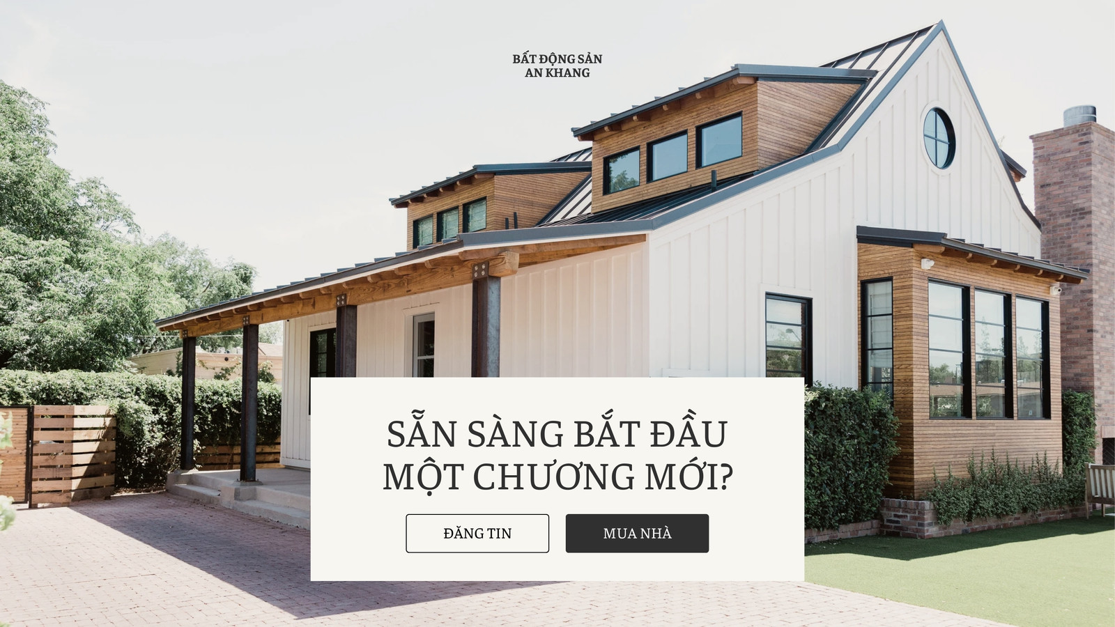 Mẫu website bất động sản nâu kem tân cổ điển Mẫu website bất động sản nâu kem tân cổ điển