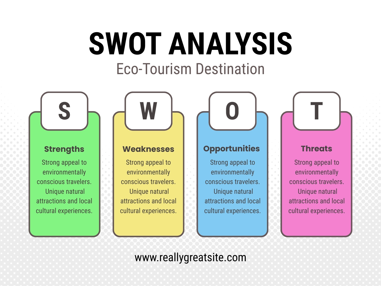 Colorful Simple SWOT Analysis Graph