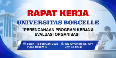 Banner Rakor Gratis Contoh Template Banner Organisasi Siap Edit | Canva