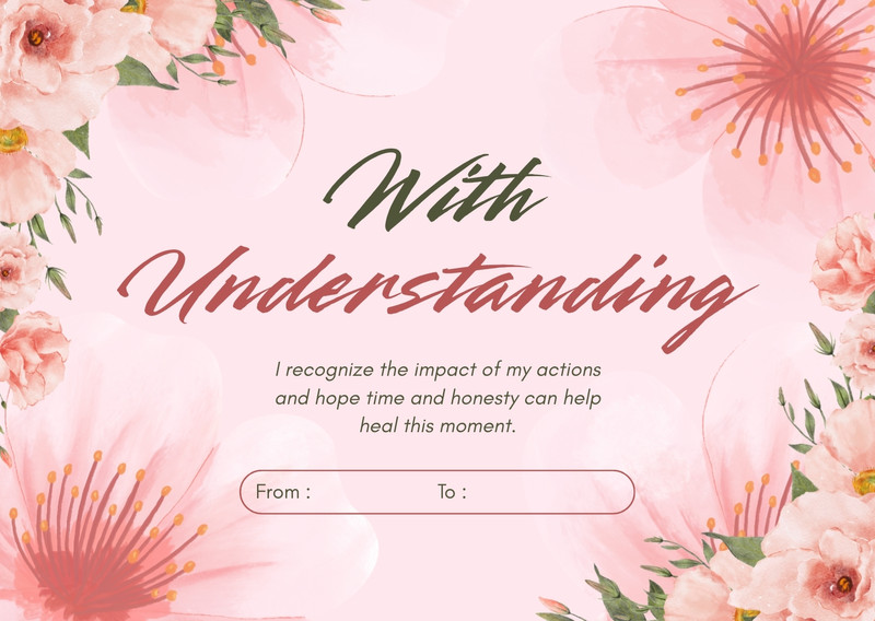 Free printable, customizable apology card templates | Canva