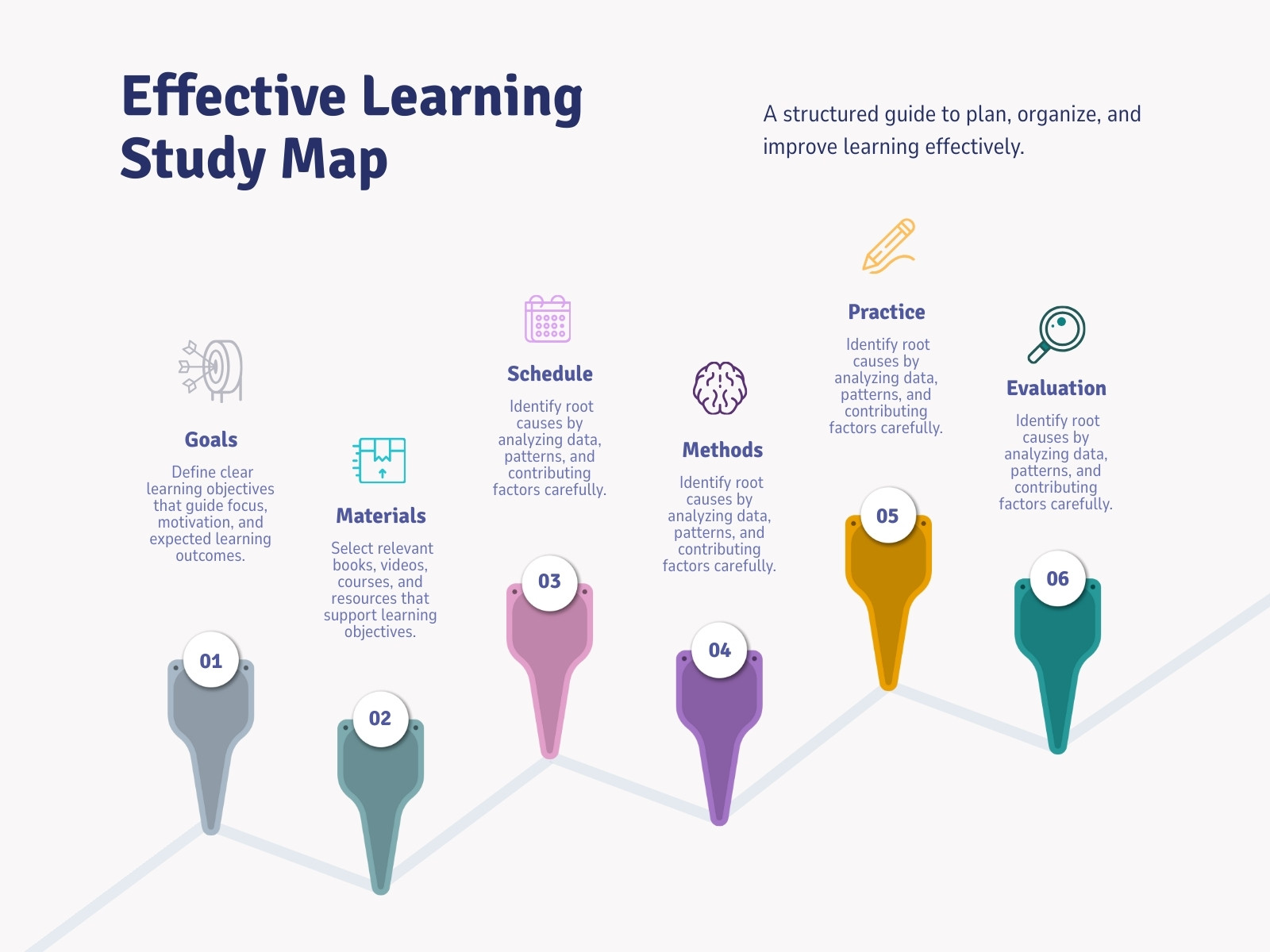 Blue Purple and Gold Flat Style Learning Study Infographic Graph