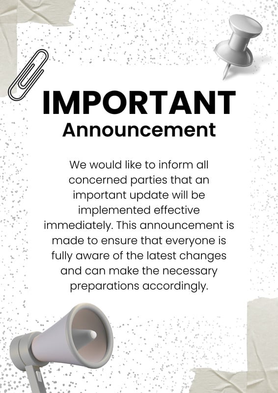 Free and customizable notice templates