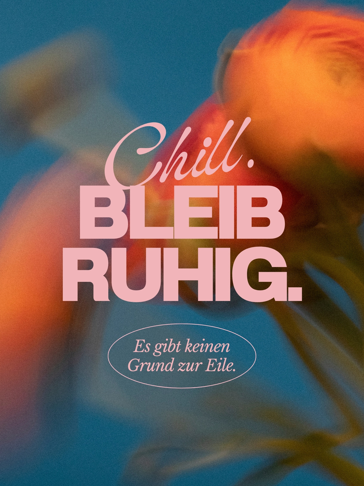Denimblau Scharlachrot Rosa Experimentell Schrift Beruhigend Motivierend Poster Denimblau Scharlachrot Rosa Experimentell Schrift Beruhigend Motivierend Poster