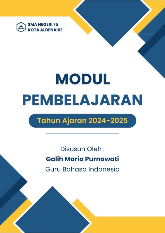 Gratis desain contoh contoh modul pembelajaran - Canva