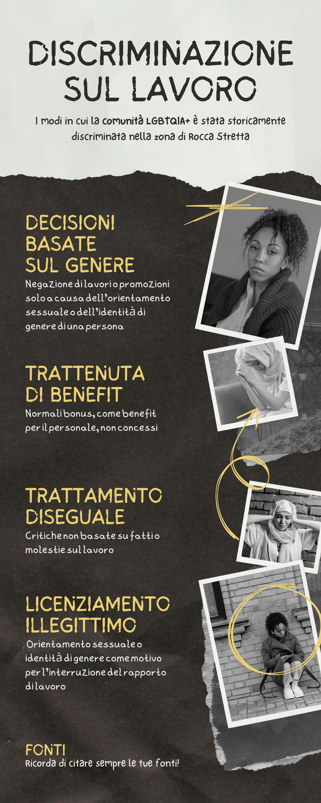 Avorio Grigio Carbone Giallo Collage LGBTQIA Infografica