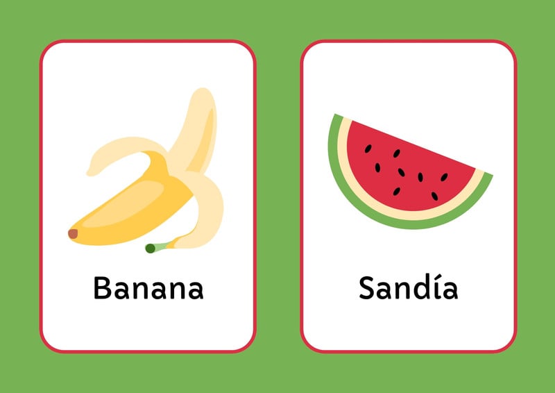 Frutas Y Verduras Imprimibles 30 Tarjetas De Aprendizaje De Verduras