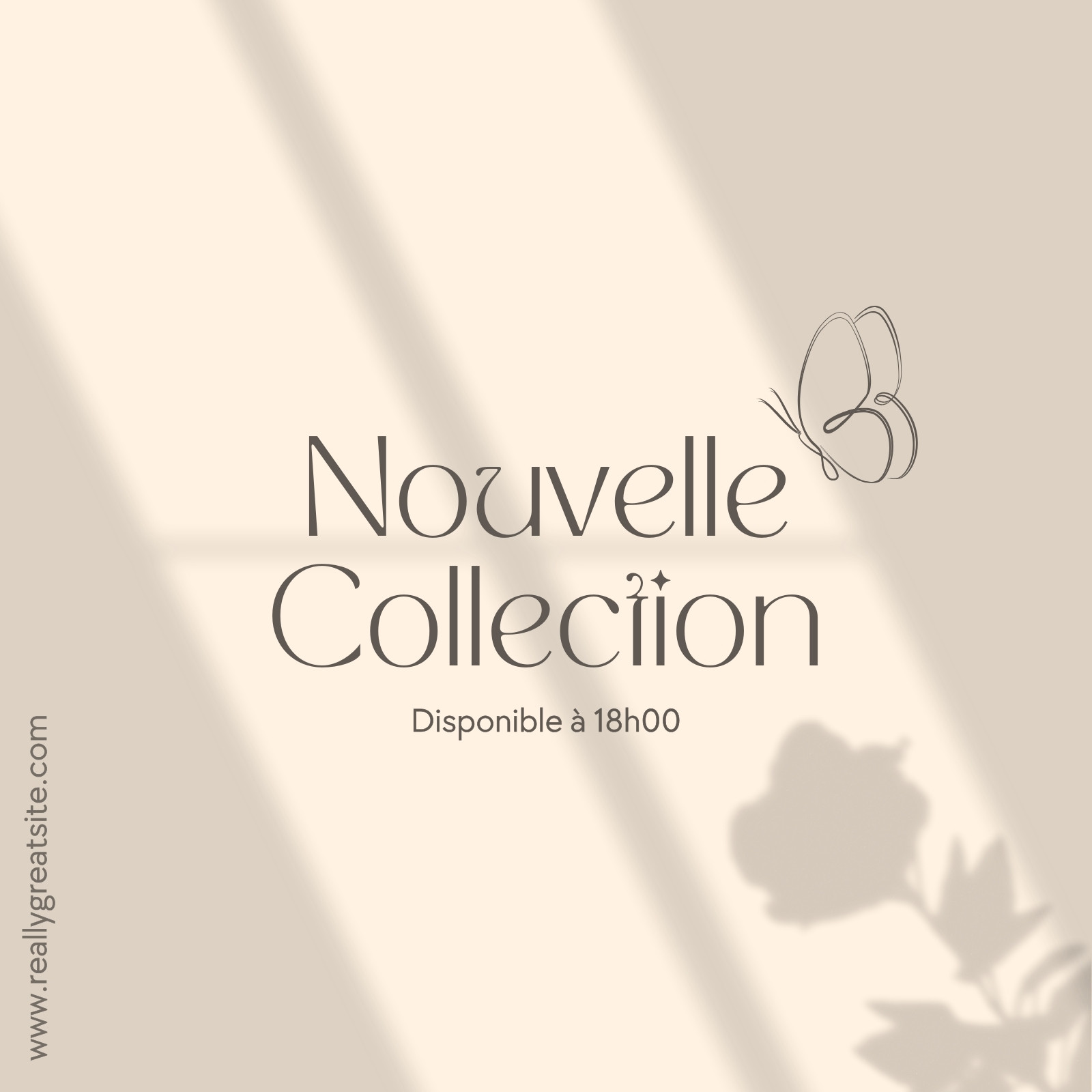 Publication instagram minimaliste beige